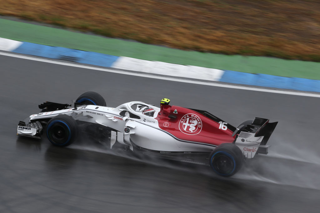 Charles Leclerc debytoi F1:ssä Sauberilla kaudella 2018. 