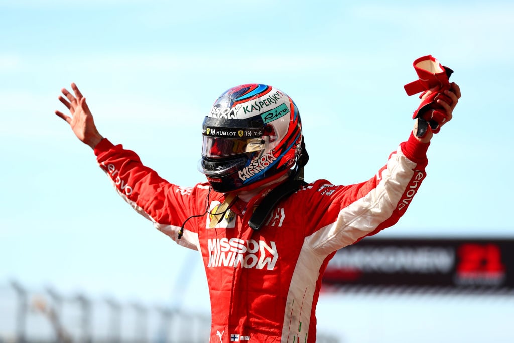 Kimi Räikkönen voitti USA:n GP:n vkaudella 2018. 