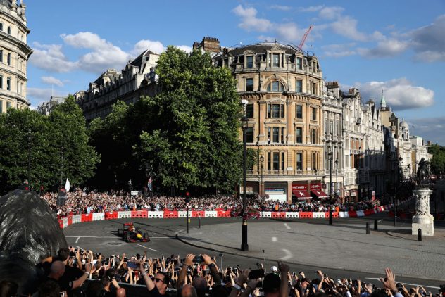 F1 Live In London Takes Over Trafalgar Square – Car Parade