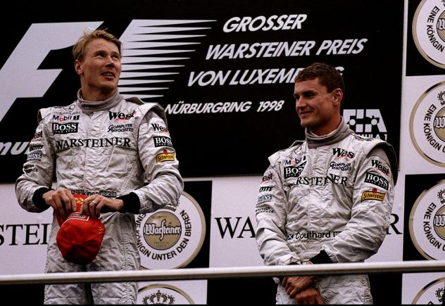 Mika Hakkinen and David Coulthard