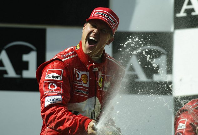 Michael Schumacher of Germany and Ferrari
