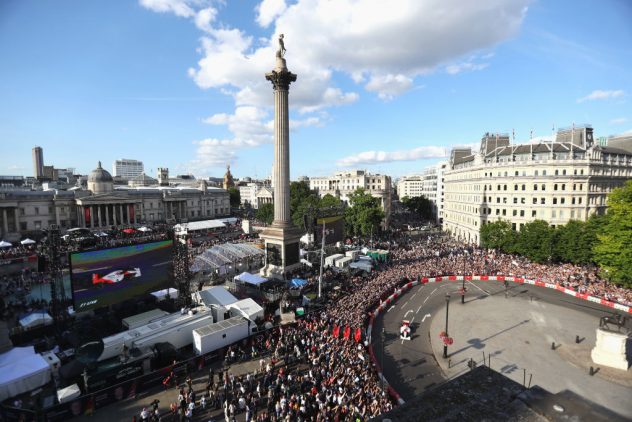 F1 Live In London Takes Over Trafalgar Square – Car Parade