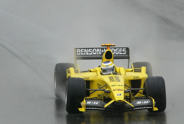 Giancarlo Fisichella of Italy and Jordan in action