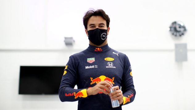 Sergio Perez Visits Red Bull Racing Factory