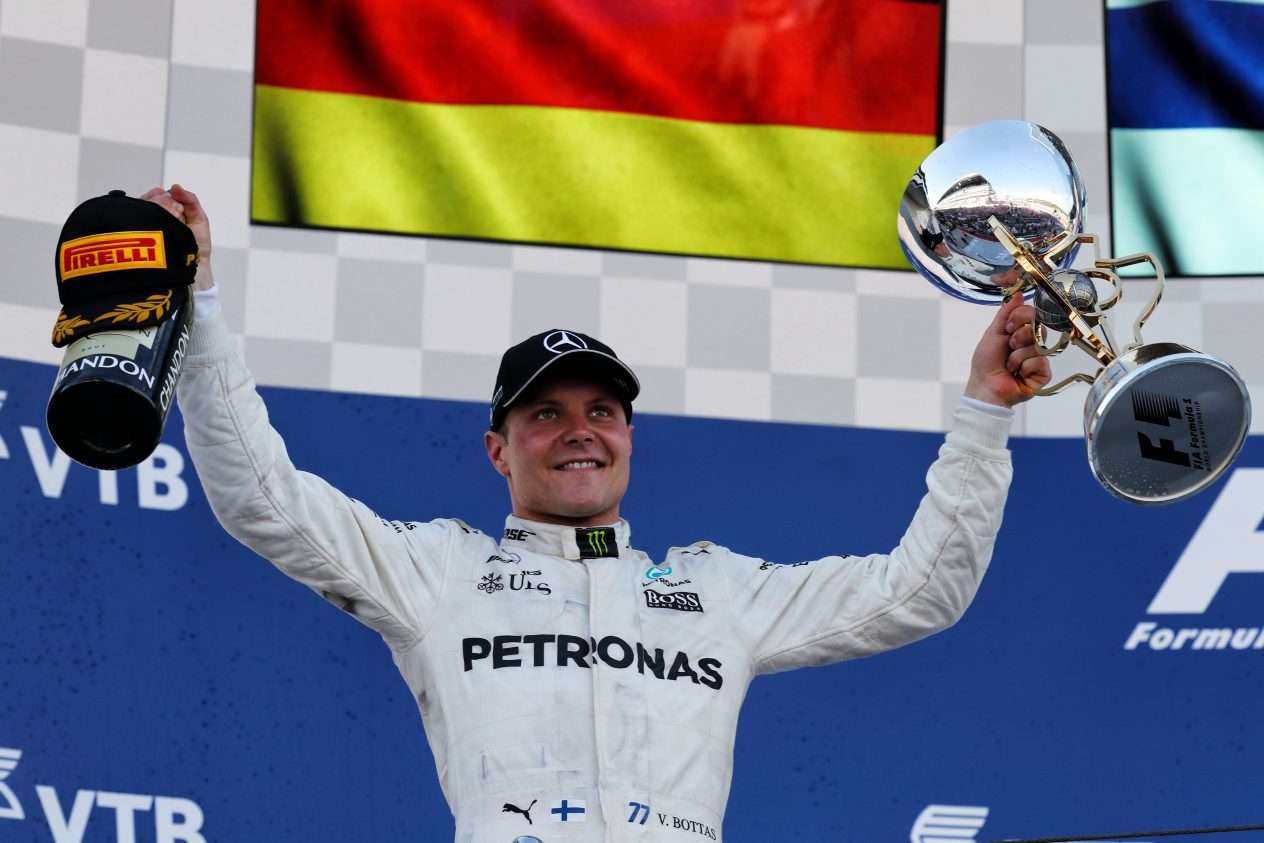 Valtteri Bottaksen avausvoitto F1:ssä vuonna 2017.